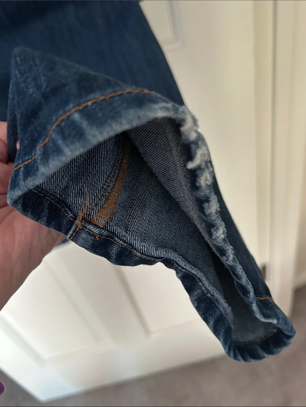 Seven7 Dark Blue Boot Cut Jeans